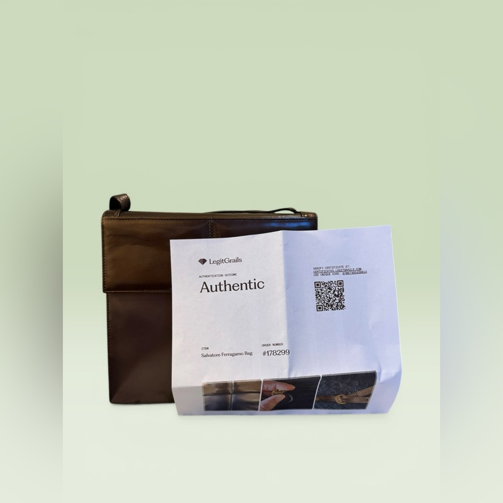 Salvatore Ferragamo Vintage Crossbody Brown - Picture 6 of 12